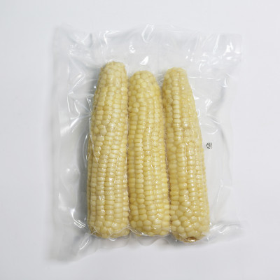 [행사특가][더기다림]강원도 미백 삶은 찐 냉동 미백 찰 옥수수[3입] [16cm~20cm]