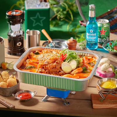 [담짜몰] 매콤한 우삼겹 냄비 떡볶이 밀키트 (3인분/1130g)